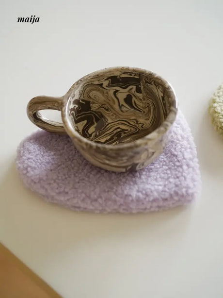 Fleece Heart Coaster from Wilde Früchte