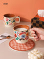 Abstract Colourful Painting Mug from Kumagaigumi