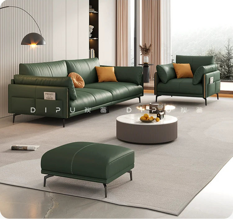 DIPU Stella Italian Pinewood Cowhide Sofa from DIPU