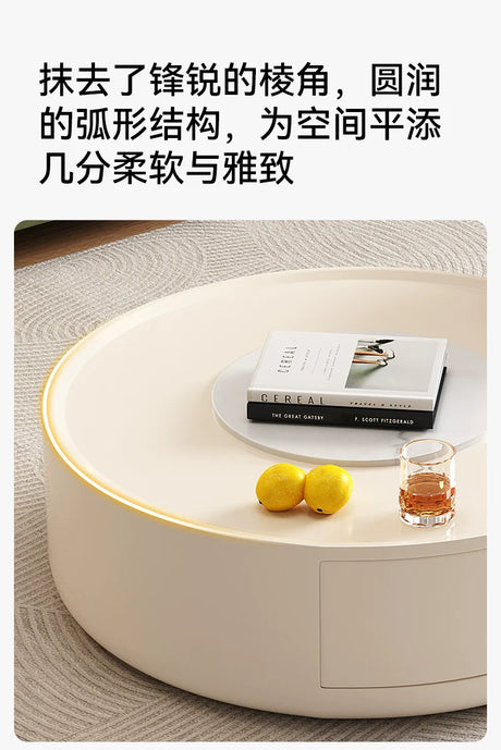 DIPU Elian Cream Coffee Table Combination from DIPU
