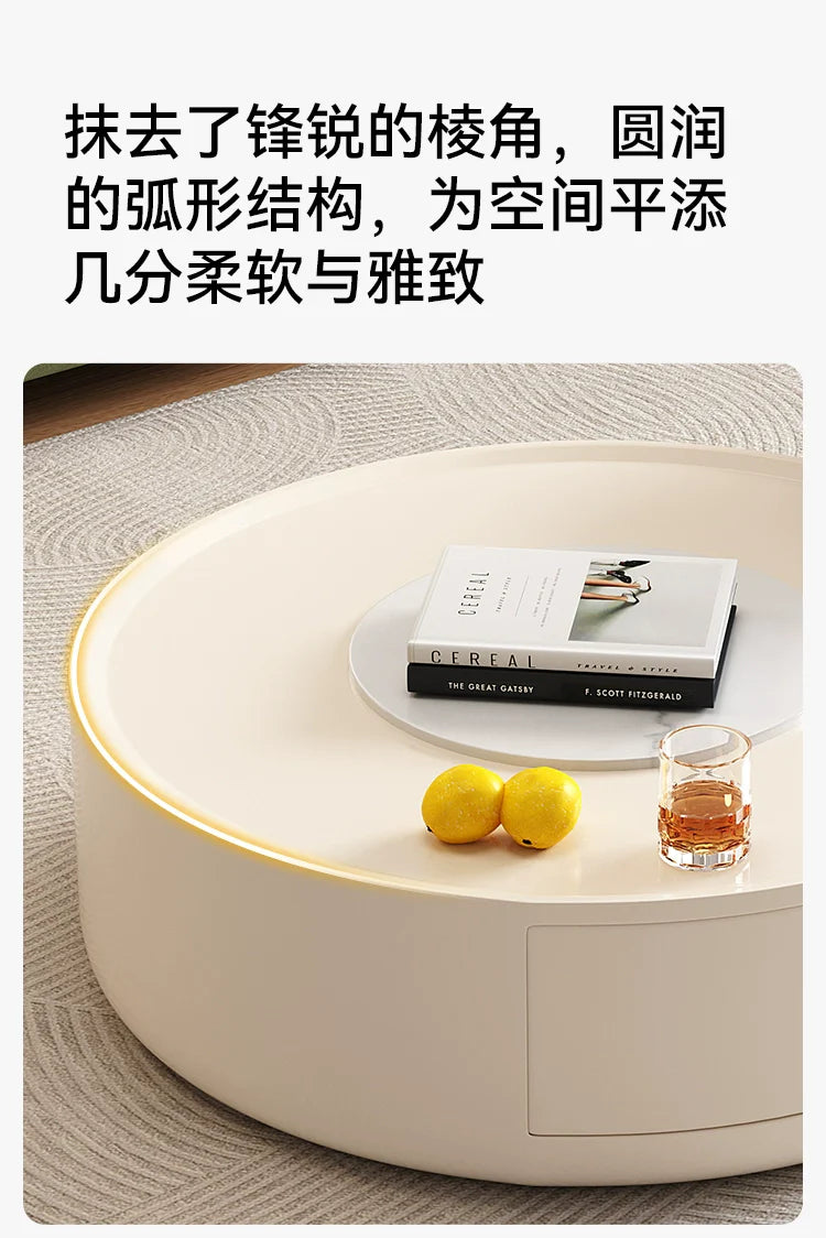 DIPU Elian Cream Coffee Table Combination from DIPU