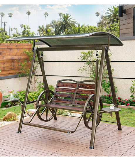 MOJIA Maeve Sun-Protected Hanging Baby Rocker for Outdoor Bliss from MOJIA
