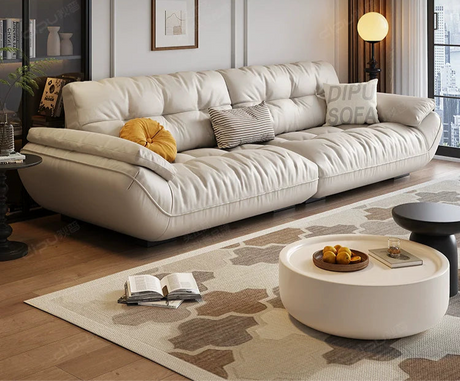 DIPU Felicity Cream Cowhide Cloud Sofa from DIPU