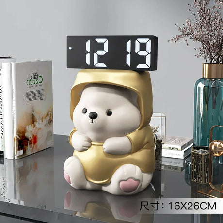 YUNCAN Bella Cream Bear Clock from YUNCAN