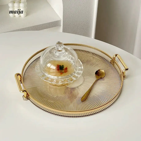 BANKE Transparent Bird's Nest Glass Bowl with Lid from BANKE