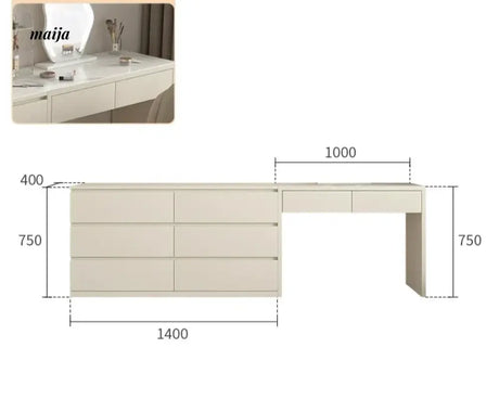 MEIHOUSE Universal Dressing Table Advanced Bedroom Storage System from MEIHOUSE