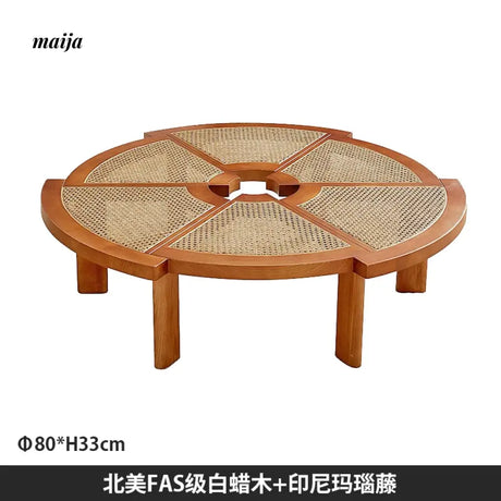 19 DREAM SPACE Rattan Tea Table from 19 DREAM SPACE