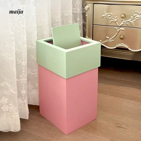 MUSN Cream Wind Trash Bin from MUSN