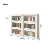 MEIHOUSE Dust-Proof Bookcase Glass Door Standing Cabinet from MEIHOUSE