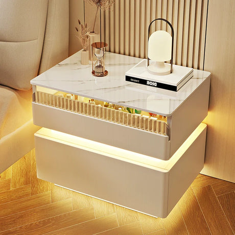 BESTFU Zephyr Smart Bedside Table with Sleek Functionality from BESTFU