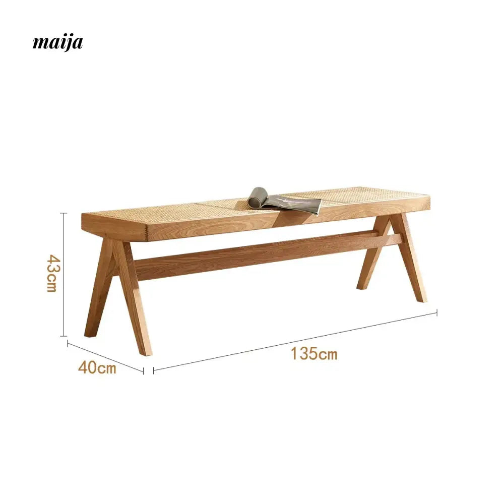 RATTAN CRAFTSMAN Rattan Shoe Stool Bench from RATTAN CRAFTSMAN