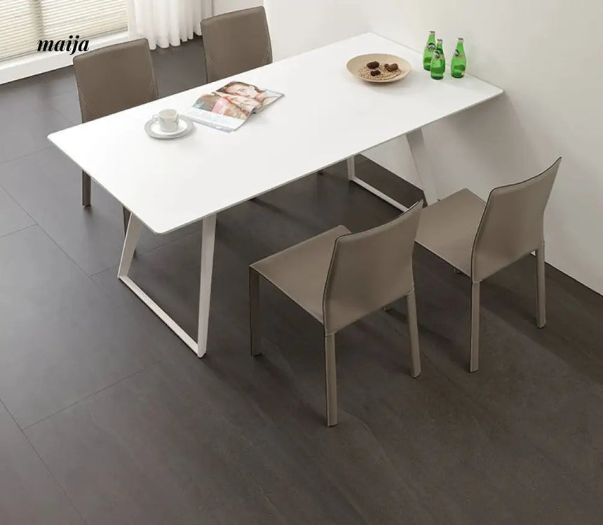 Saddle Leather Dining Chairs from maija