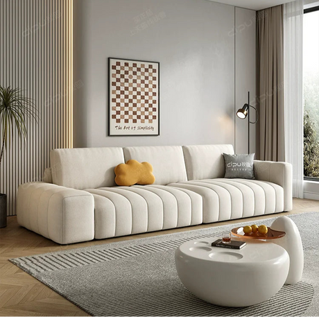 DIPU Landry Scandinavian Cream Modern Sofa from DIPU