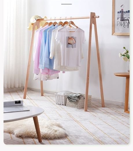 Jessie Solid Wood Clothing Rack from maija