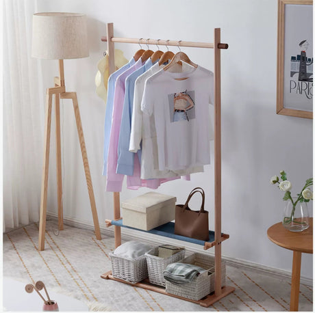 Jessie Solid Wood Clothing Rack from maija