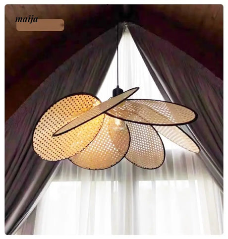 ZHONGSHAN Wabi-Sabi Rattan Chandelier for Living Room from ZHONGSHAN