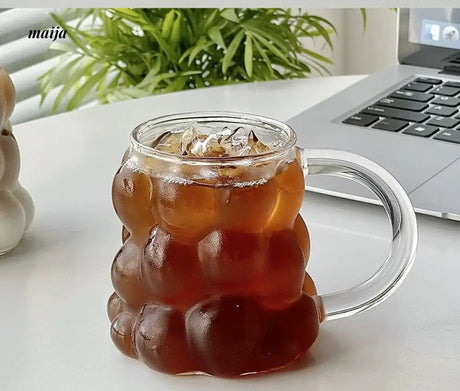 BANKE Grape Glass Latte Milk Drink Water Cup from BANKE