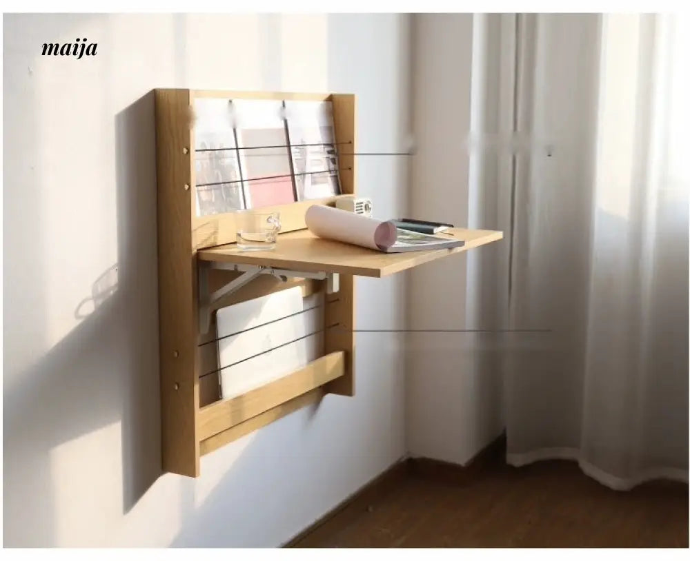 OGI NO RYOHIN Folding Wall Table Desk and Dressing Shelf from OGI NO RYOHIN