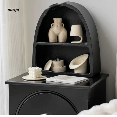 LIVINGPLUS Nordic White Arch Wall Cabinet from LIVINGPLUS