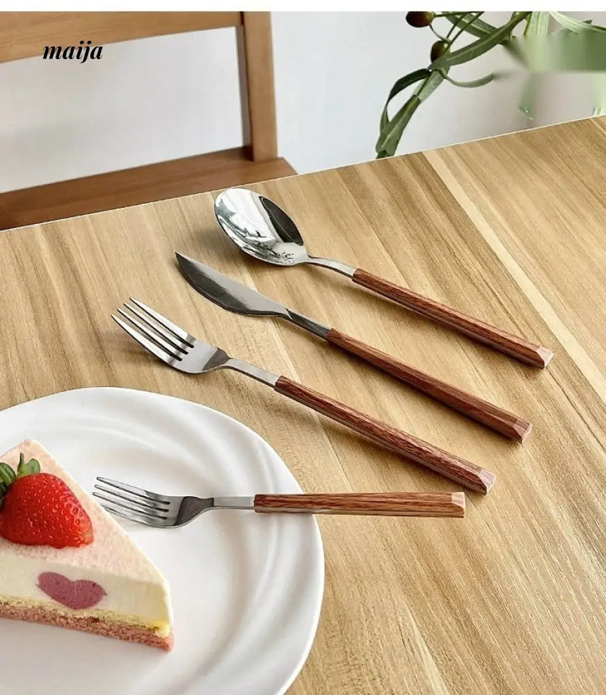 BANKE Stainless Steel Coffee Dessert Spoon Fork Set from BANKE
