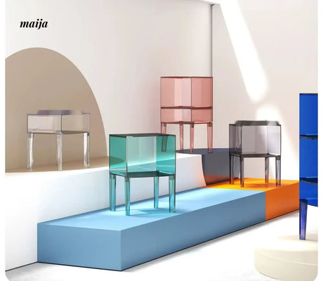 LOWERLEFT Acrylic Minimalist Bedroom Cabinet from HOBBYTREE