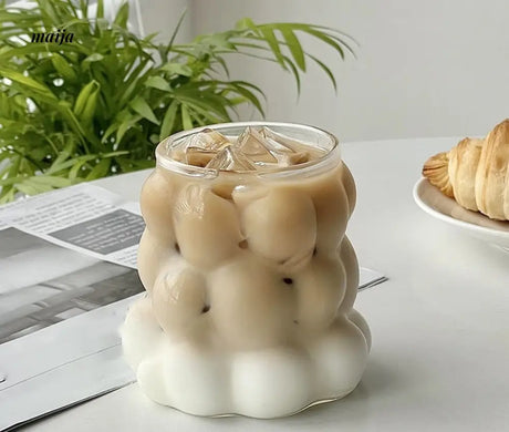 BANKE Grape Glass Latte Milk Drink Water Cup from BANKE