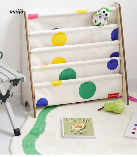 PAPAHUG Polka Dot Book Storage Shelf from PAPAHUG