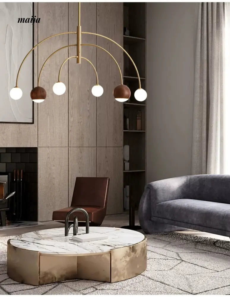 CH LIGHTING Scandinavian Copper Bar Ceiling Lamp from CH LIGHTING