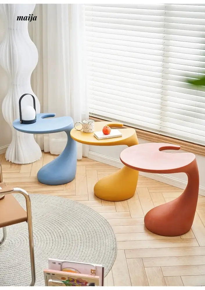 LOWERLEFT Modern Corner Side Table from Lower Left