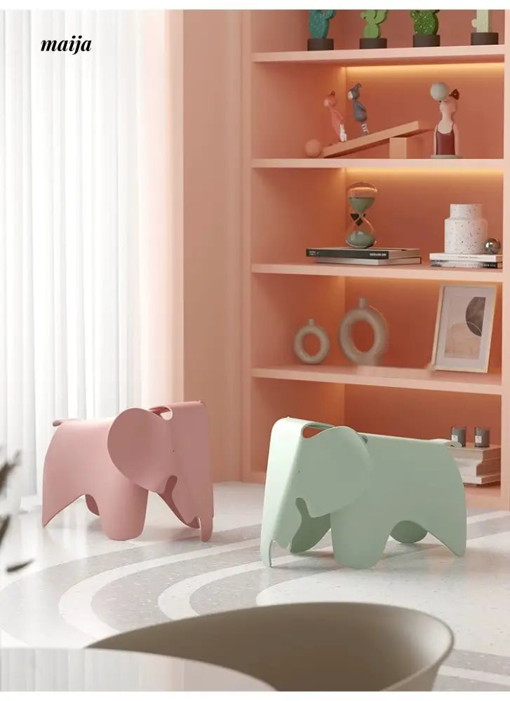 LOWERLEFT Decorative Children's Shoes Changing Stool from Lower Left