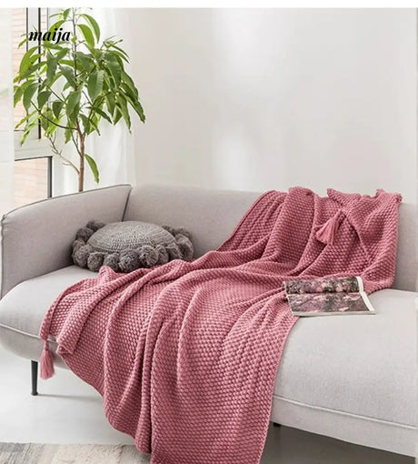 MAN YUE HOME Scandinavian Knitted Sofa with Duvet for Sleep from MAN YUE HOME