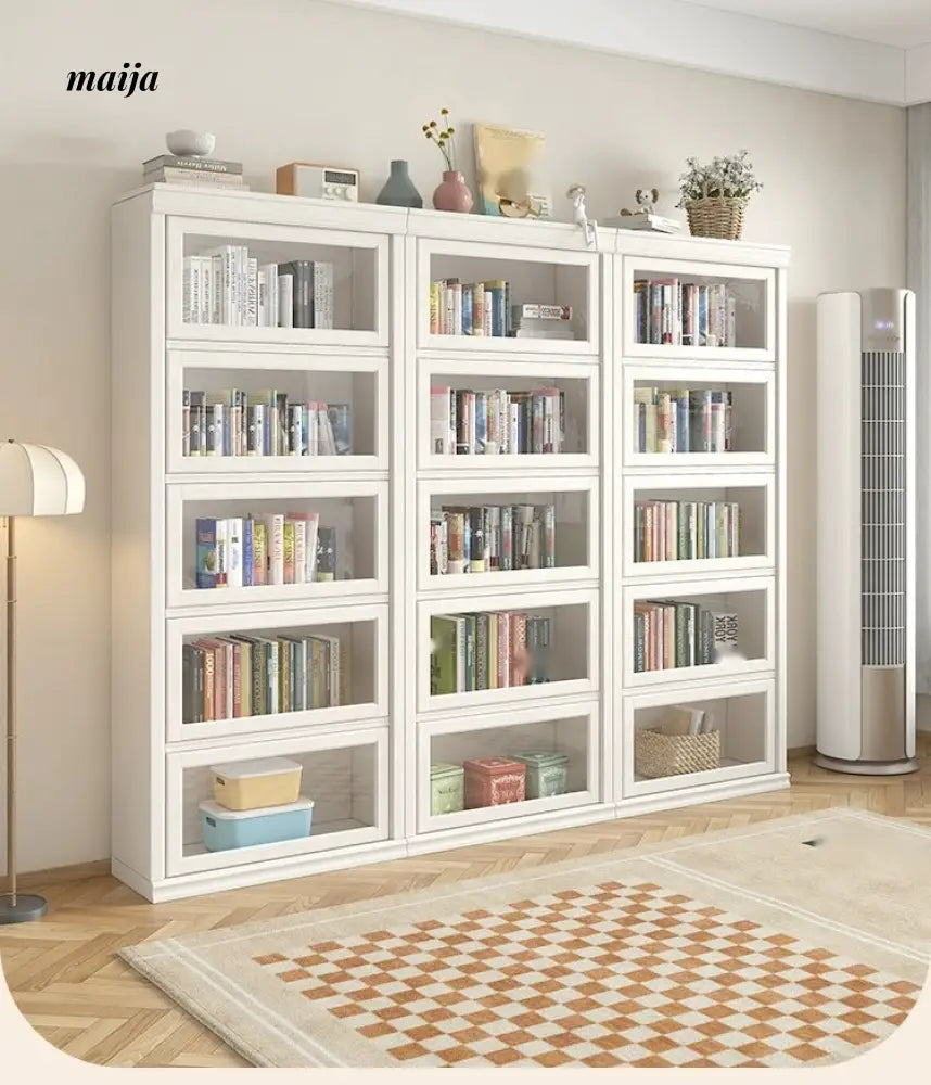 MEIHOUSE Dust-Proof Bookcase Glass Door Standing Cabinet from MEIHOUSE