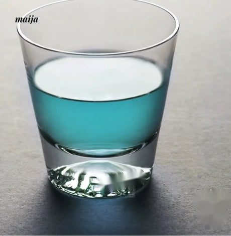 JOTO Fuji Mountain Glass Cup Handmade Snow Mountain Whiskey Cup from JOTO