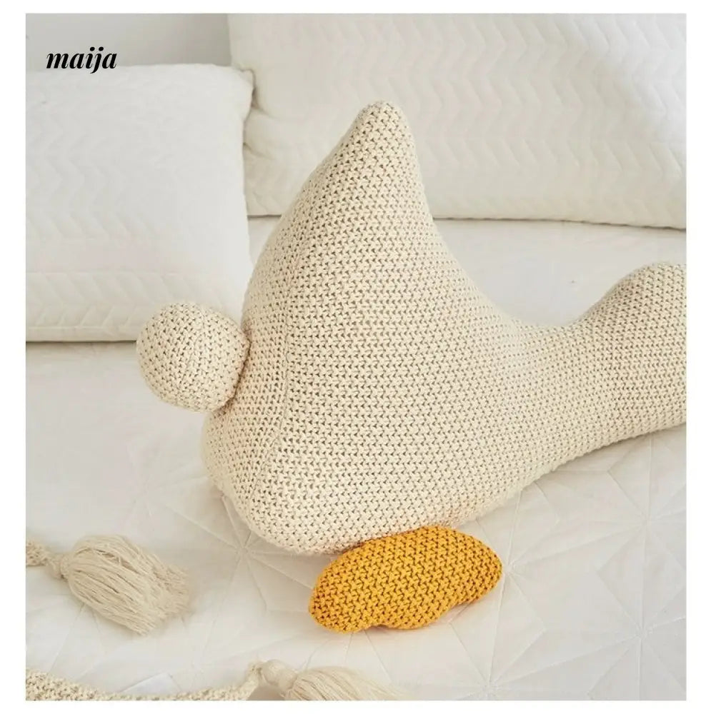 MAN YUE HOME Duck-Themed Cartoon Sofa Pillow for Bed Use from MAN YUE HOME