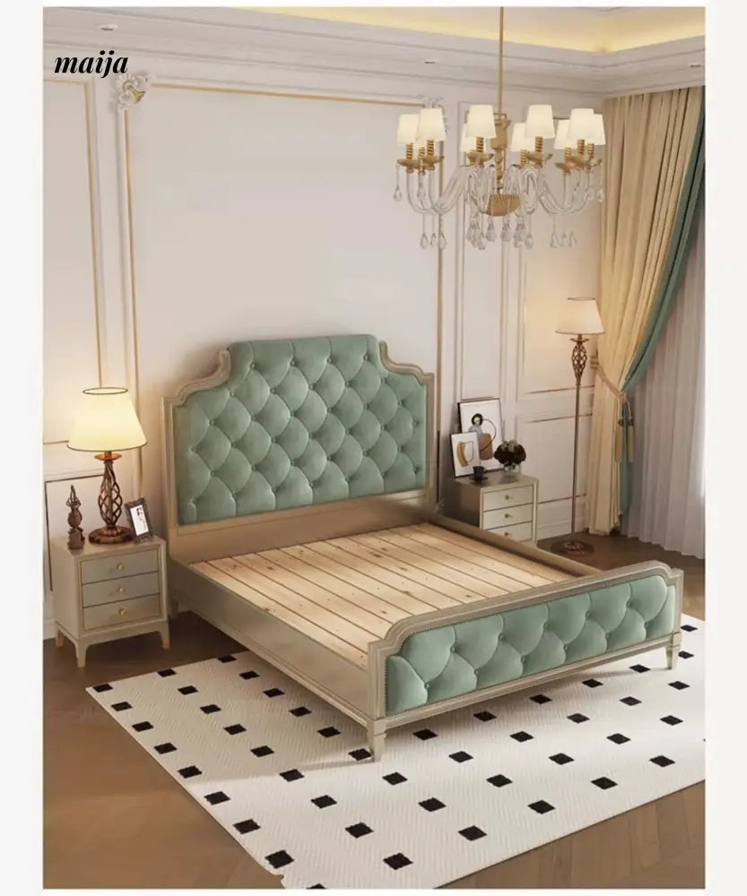 JANE FINA Vanxing Gold Velvet Bed from JANE FINA