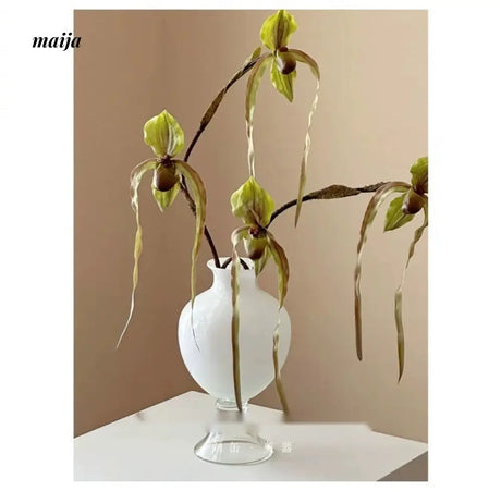 GUIFOU White Glazed Big Belly Vase from GUIFOU