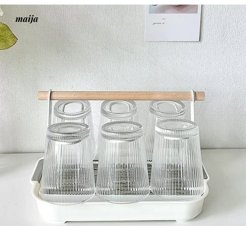 BANKE Glossy Glass Holder Storage Drying Rack from BANKE