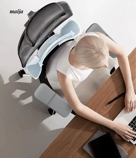 Black and White Ergonomic Office Chair from Hbada