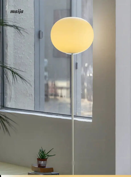 LYNN Danish Modern Glass Ball Floor Lamp from Lynn's Lamp