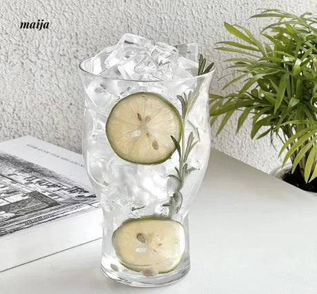 BANKE Large Capacity Transparent Glass Ice Coffee Cup from BANKE