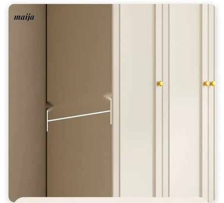 MEIHOUSE French Cream European Pine Wardrobe Bedroom Storage Cabinet from MEIHOUSE