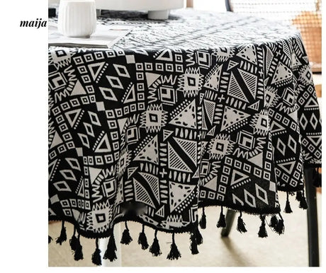 MAN YUE HOME Retro Tablecloth for American and Japanese Inspired Spaces from MAN YUE HOME