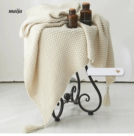 MAN YUE HOME Scandinavian Knitted Sofa with Duvet for Sleep from MAN YUE HOME
