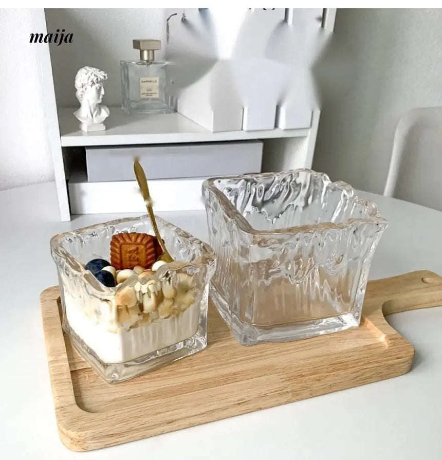 BANKE Large Capacity Breakfast Glass Ice Cream Cup from BANKE