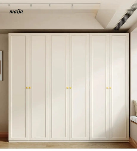 MEIHOUSE French Cream European Pine Wardrobe Bedroom Storage Cabinet from MEIHOUSE