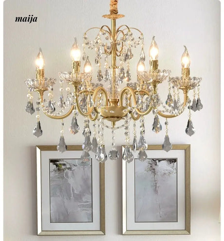 NANCY French Retro Crystal Chandelier Romantic Style from NANCY