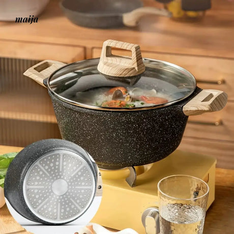 CAROTE Non-Stick Rice Soup Pot with Steamer from HOBBYTREE