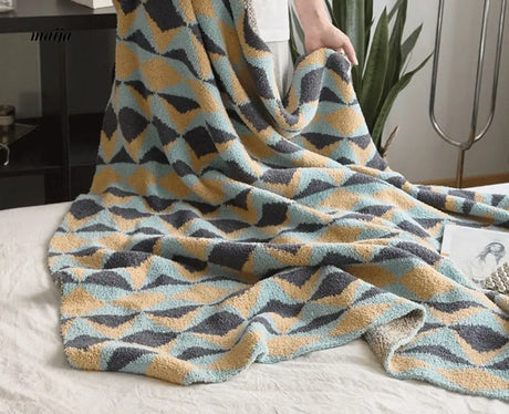 MAN YUE HOME Plush Knitted Sofa Duvet for Sleep from MAN YUE HOME