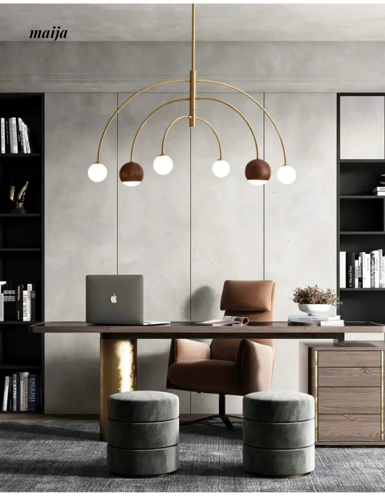 CH LIGHTING Scandinavian Copper Bar Ceiling Lamp from CH LIGHTING