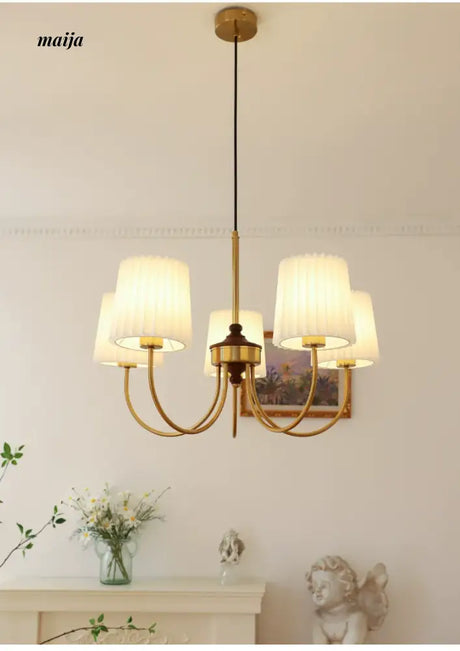 NANCY French Retro Chandelier Modern Bedroom Lamp from NANCY
